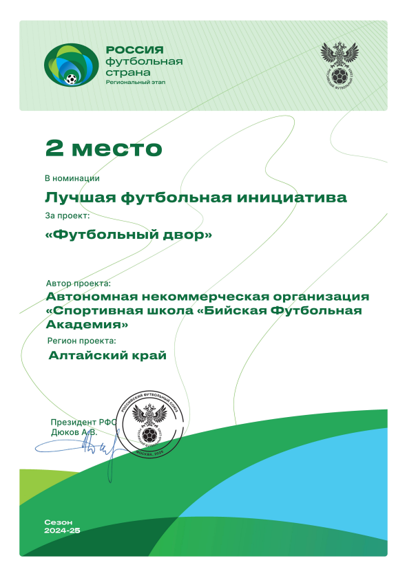 Проект "Футбольный двор"